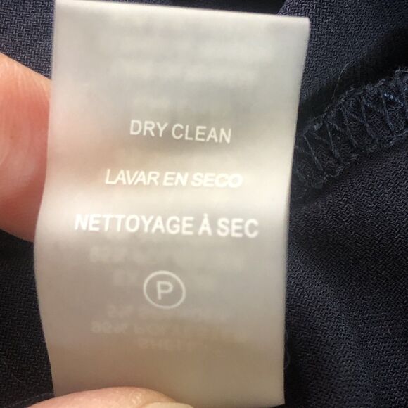 Tommy Hilfiger Women’s Button Down Blouse Navy Blue Tag Size Large - Picture 12 of 14